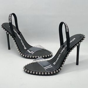 Alexander Wang Nova Studded PCV Slingback Sandals size 36